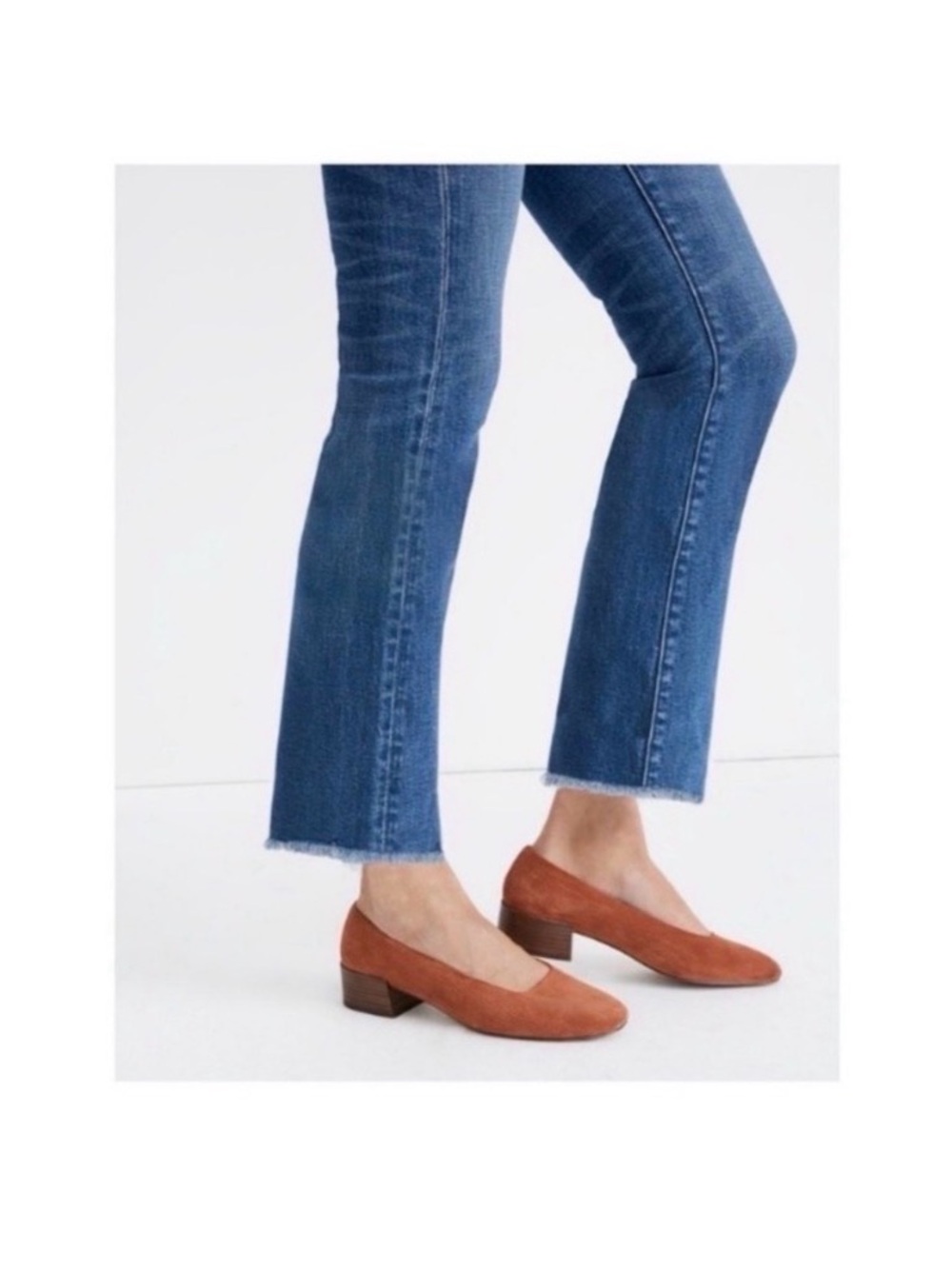 MADEWELL FRINGE CROP FLARE JEANS - Picture 2 of 9